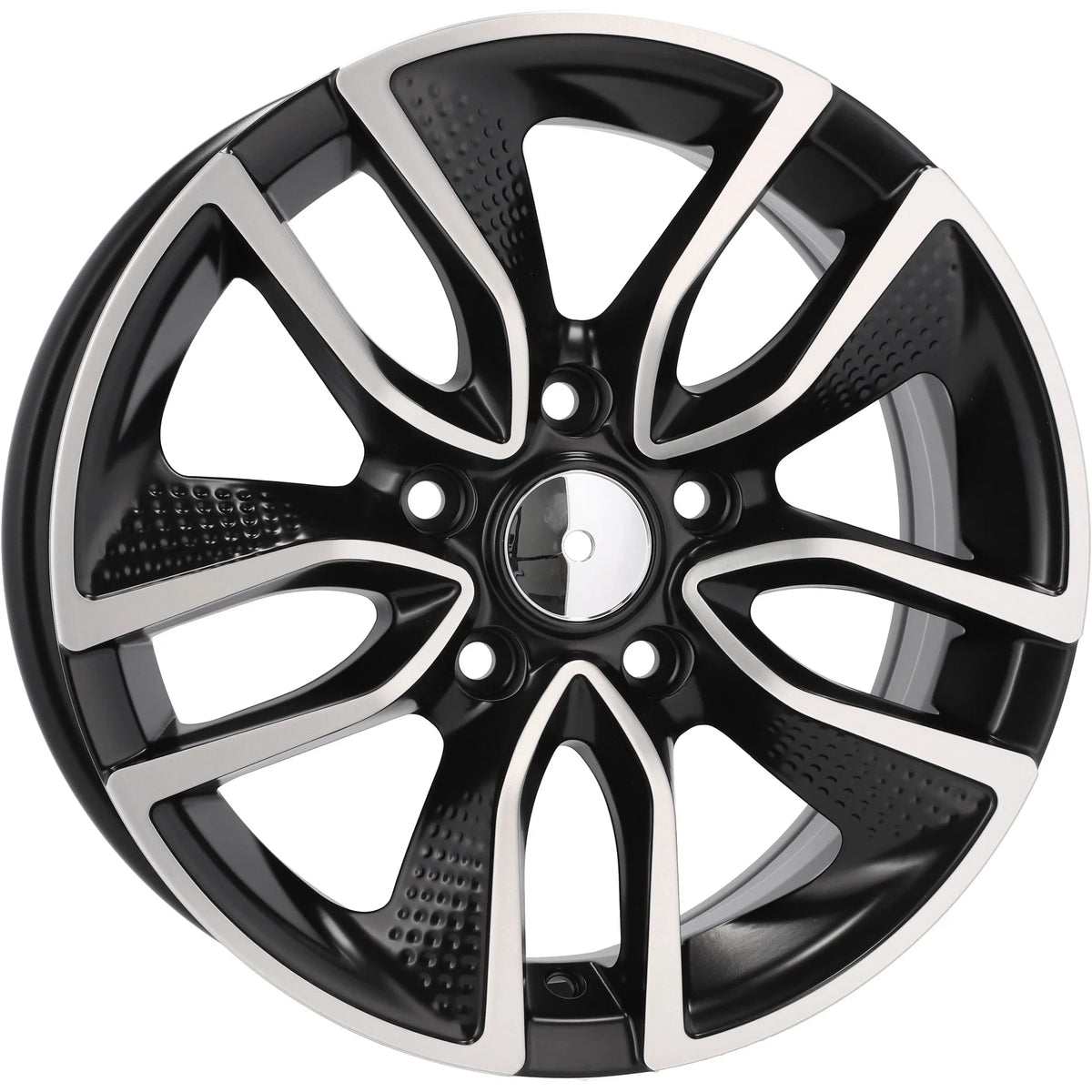 Alu kola Racing Line B5087 6.5x16 5x100 ET40 57.1 Black Polished Half Matt | Wheelsup.cz