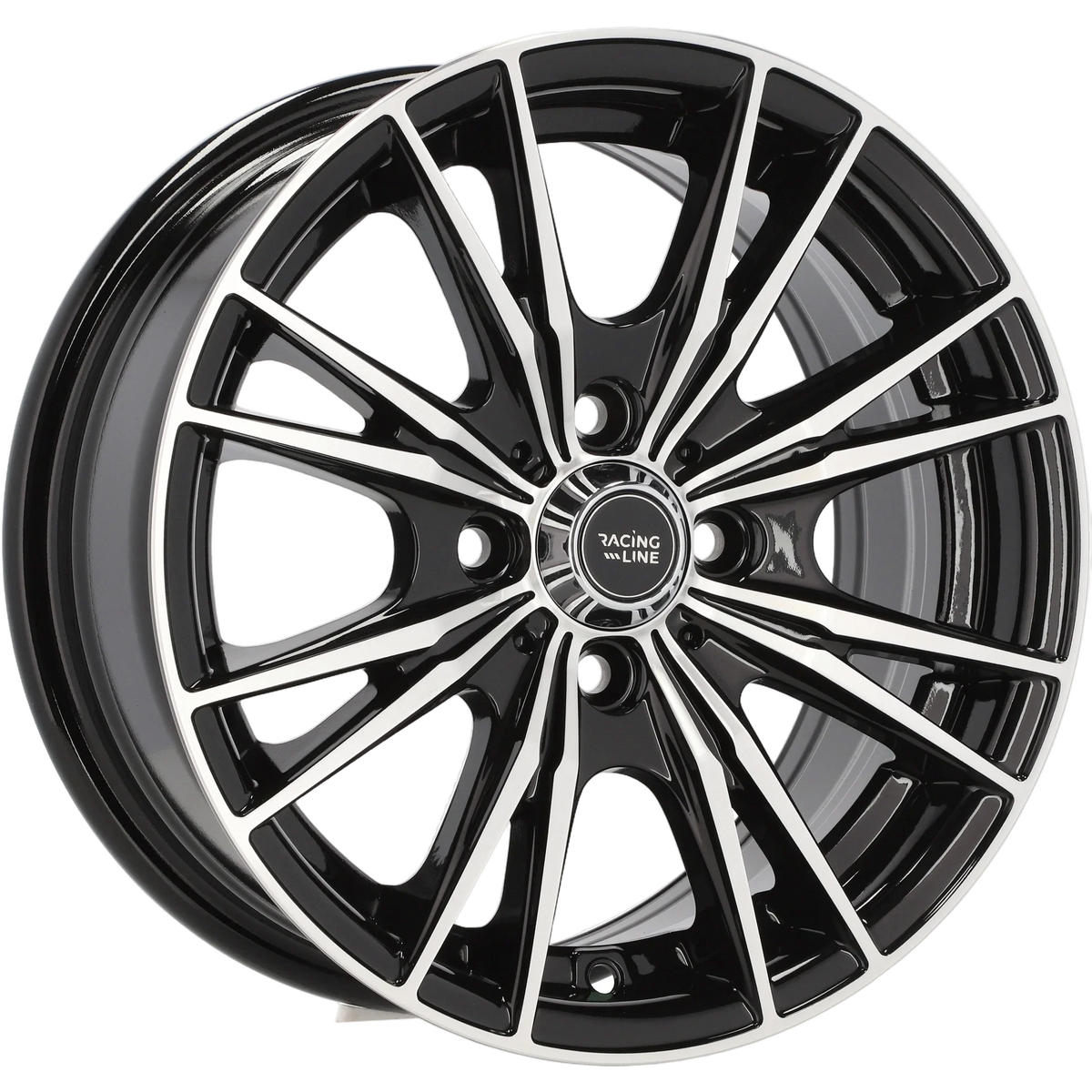 Alu kola Racing Line B5199 6x14 4x100 ET38 60.1 Black Polished | Wheelsup.cz