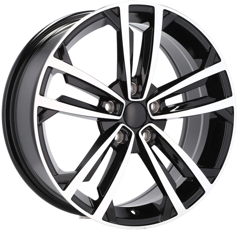 Alu kola pro Volkswagen B5287 7x17 5x112 ET45 57.1 Black Polished | Wheelsup.cz