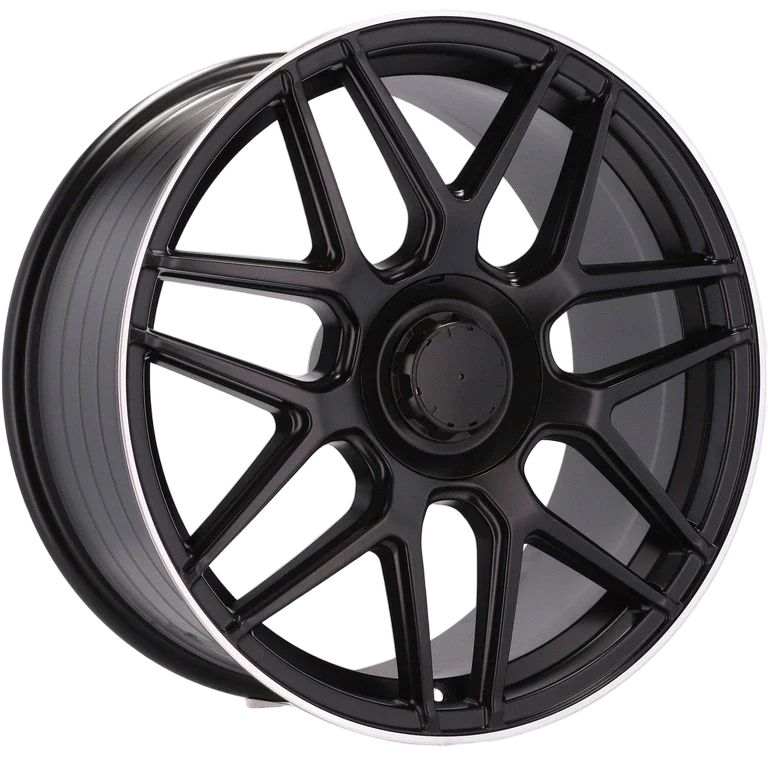 Alu kola pro Mercedes B5318 9x21 5x112 ET30 66.6 Black Half Matt & Polished Lip | Wheelsup.cz