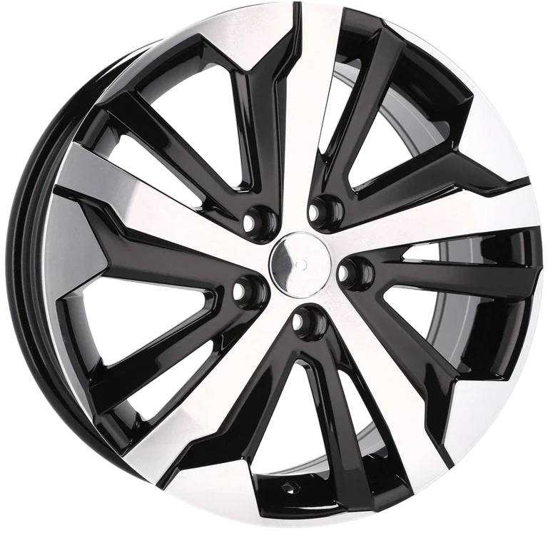 Alu kola pro Peugeot B5837 7x17 5x108 ET42 65.1 Black Polished | Wheelsup.cz