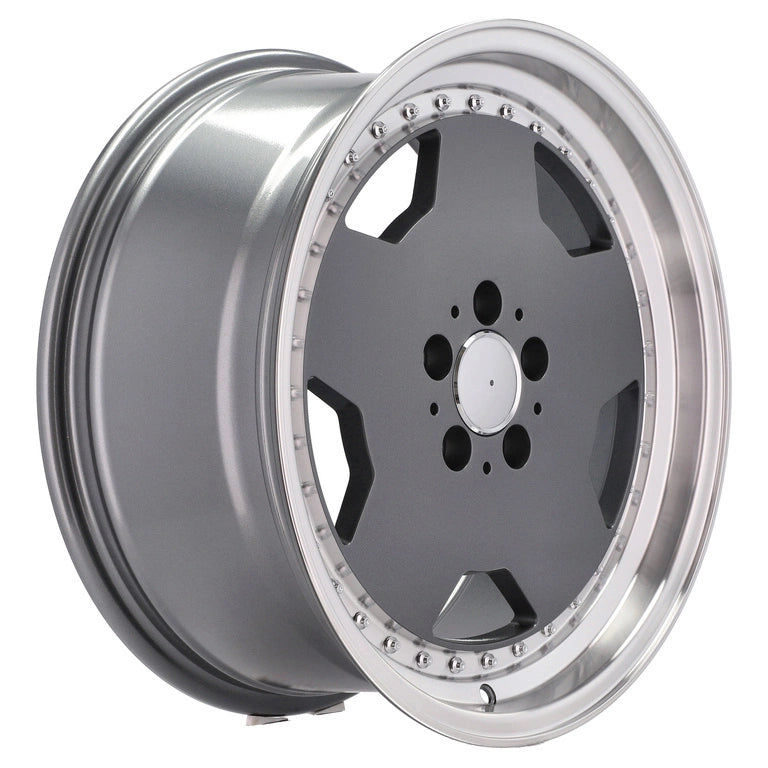 Alu kola pro Mercedes B5852 8x18 5x112 ET35 66.6 Graphite & Polished Lip | Wheelsup.cz