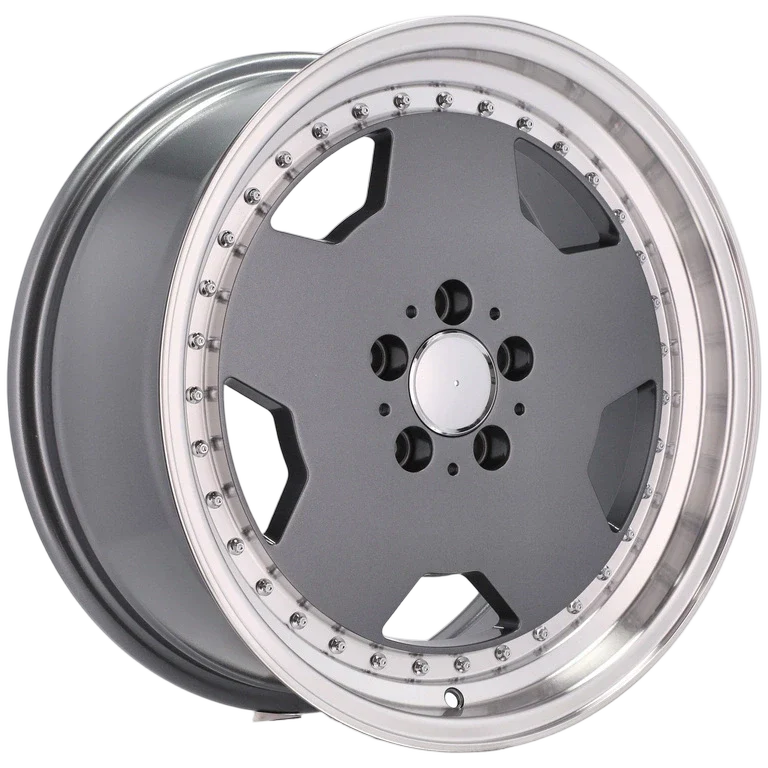 Alu kola pro Mercedes B5852 8x18 5x112 ET35 66.6 Graphite & Polished Lip | Wheelsup.cz