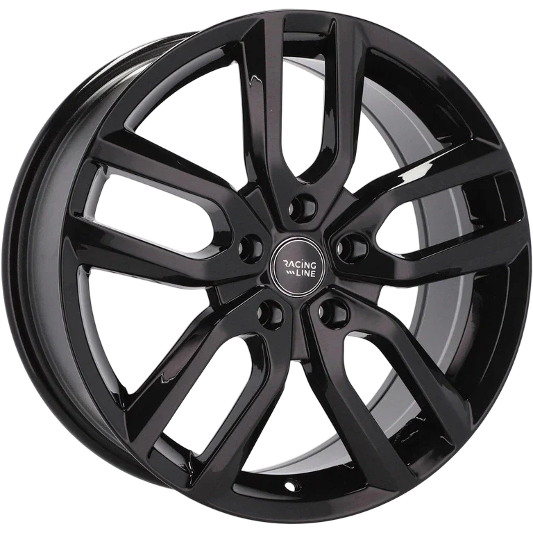 Alu kola Racing Line B5883 7.5x18 5x108 ET45 73.1 Black Half Matt | Wheelsup.cz