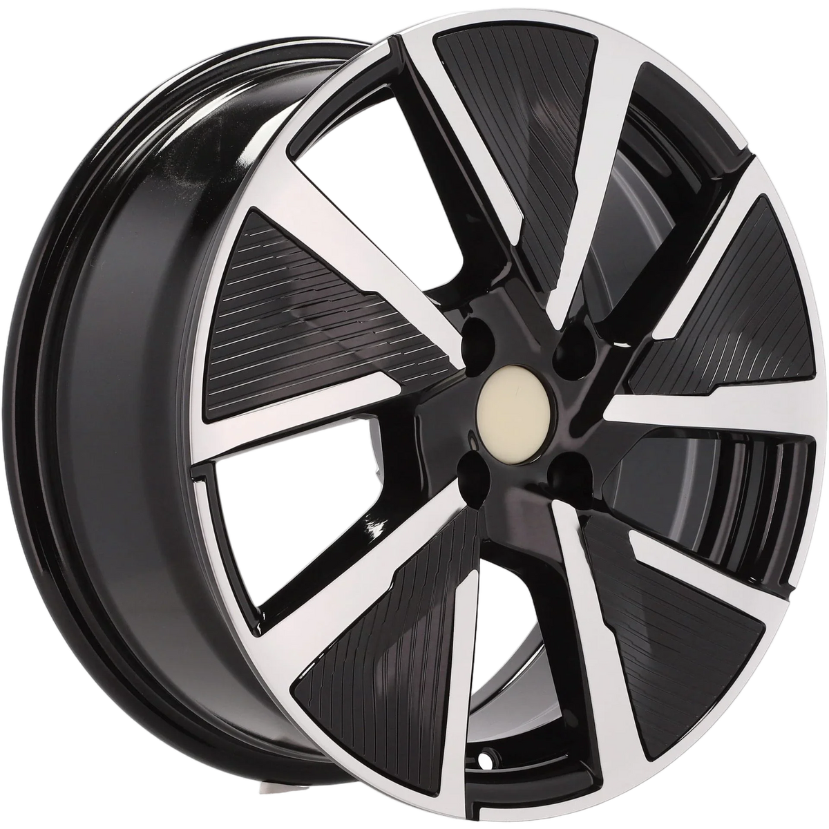 Alu kola pro Peugeot B5906F 6.5x16 4x108 ET32 65.1 Black Polished | Wheelsup.cz