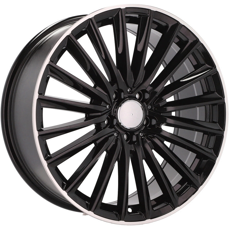 Alu kola pro Mercedes B5909 8x19 5x112 ET43 66.6 Black & Polished Lip | Wheelsup.cz