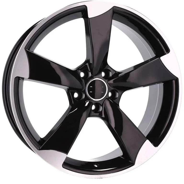 Alu kola pro Audi BK217 7.5x17 5x112 ET45 66.6 Black Polished | Wheelsup.cz