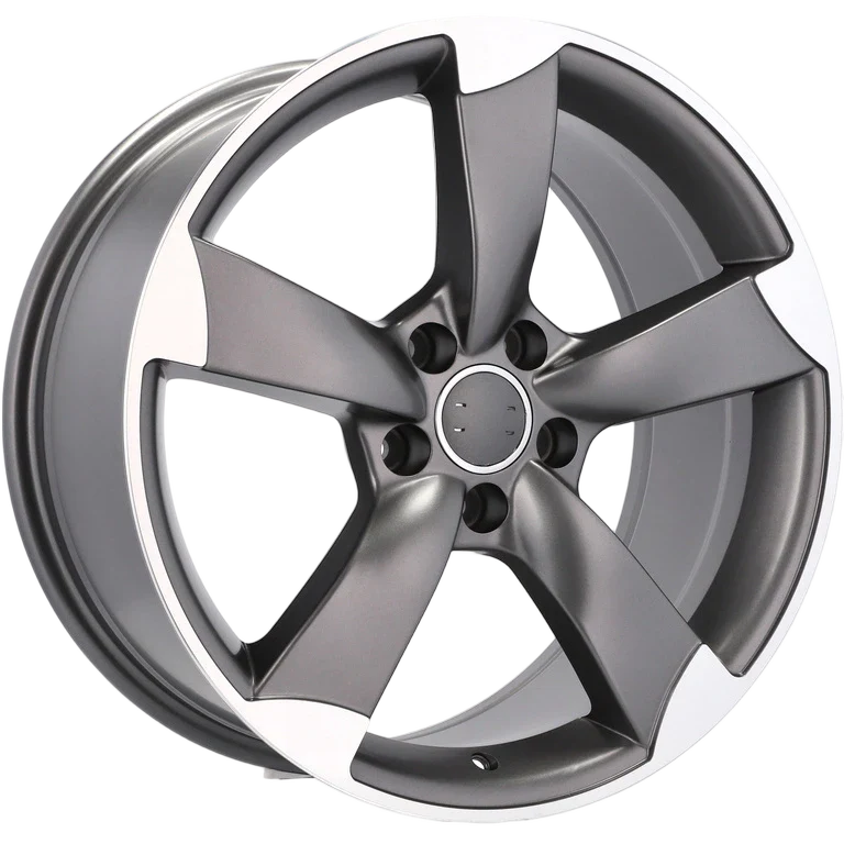 Alu kola pro Audi BK217 7.5x16 5x112 ET45 66.6 Grey Polished Half Matt | Wheelsup.cz