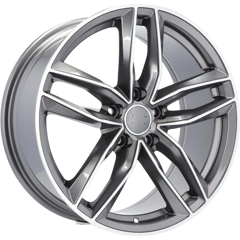Alu kola pro Audi BK690 7x16 5x112 ET39 66.6 Grey Polished | Wheelsup.cz