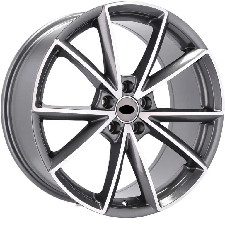 Alu kola pro Audi BK703 8.5x19 5x112 ET40 66.6 Grey Polished | Wheelsup.cz