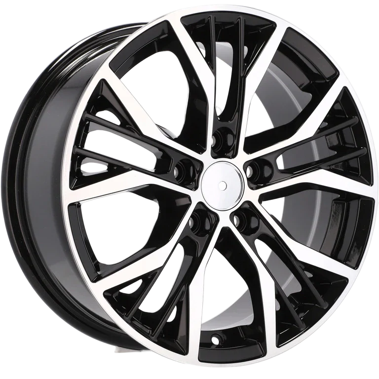 Alu kola pro Volkswagen BK713 7.5x18 5x112 ET45 57.1 Black Polished | Wheelsup.cz