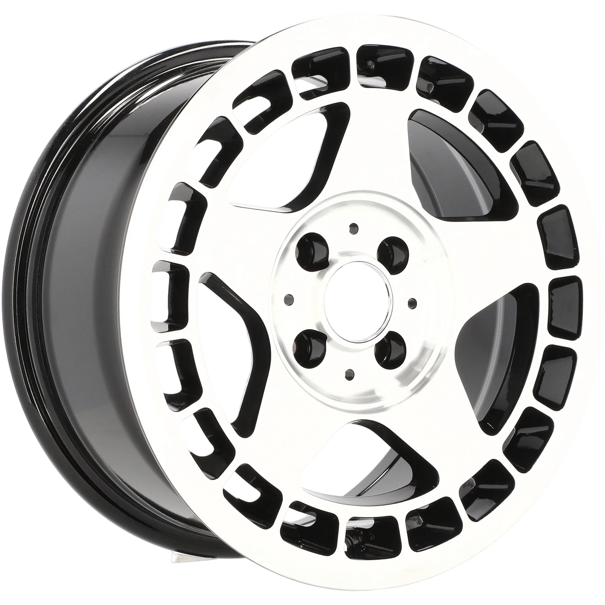 Alu kola Racing Line BK927 7x15 4x100 ET24 57.1 Black Polished | Wheelsup.cz