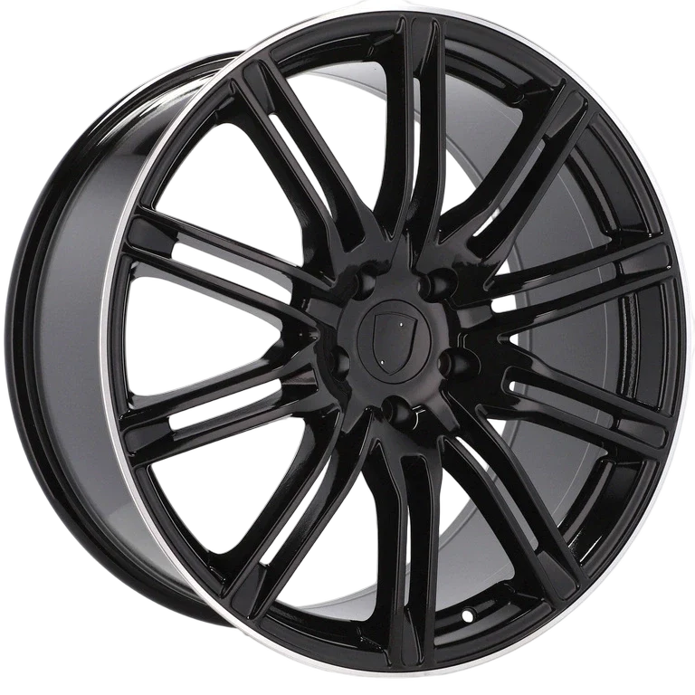 Alu kola pro Porsche BY476 8x18 5x130 ET50 71.6 Black & Polished Lip | Wheelsup.cz