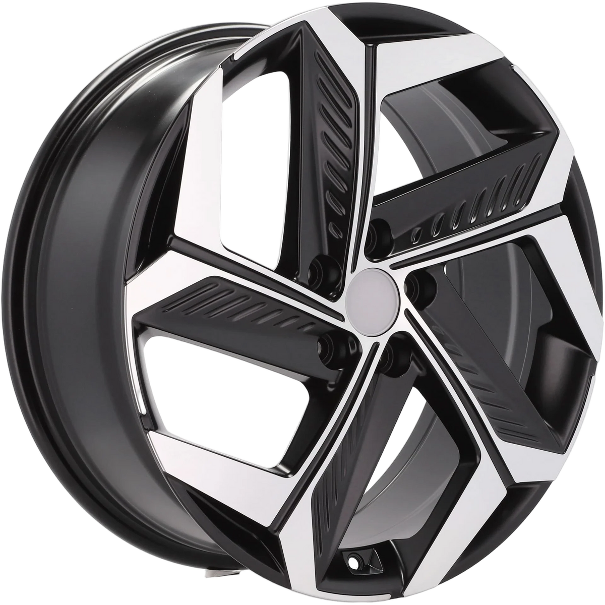 Alu kola pro Hyundai D1926 7.5x18 5x114.3 ET51 67.1 Black Polished Half Matt | Wheelsup.cz