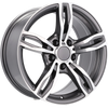 Alu disky pre BMW E492 8x17 5x120 ET20 74.1 Sivá