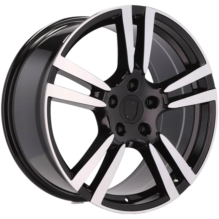 Alu kola pro Porsche E946 9.5x20 5x130 ET55 71.6 Black Polished | Wheelsup.cz