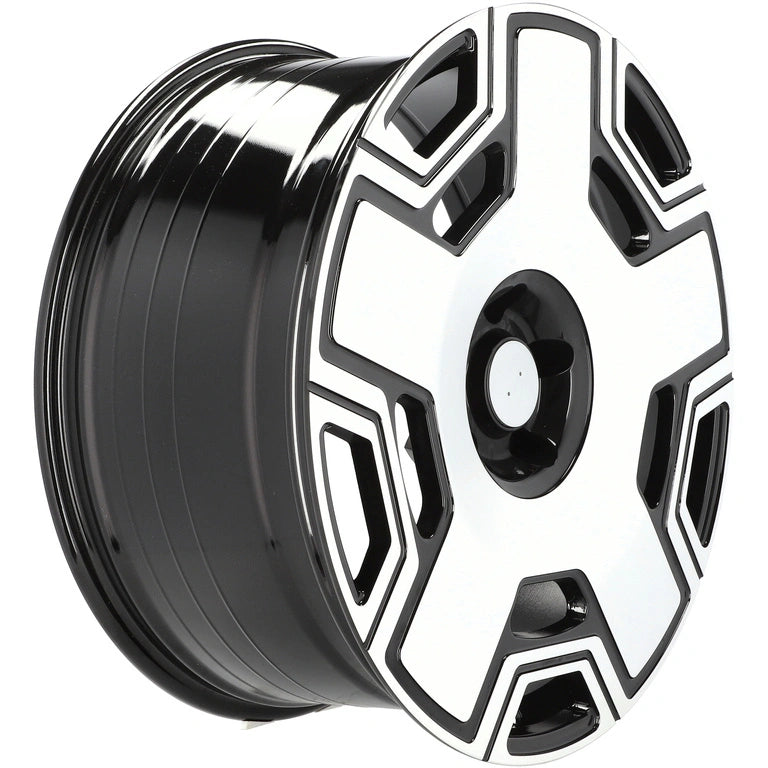 Alu kola pro Mercedes F3053 10x22 5x130 ET35 84.1 Black Polished | Wheelsup.cz