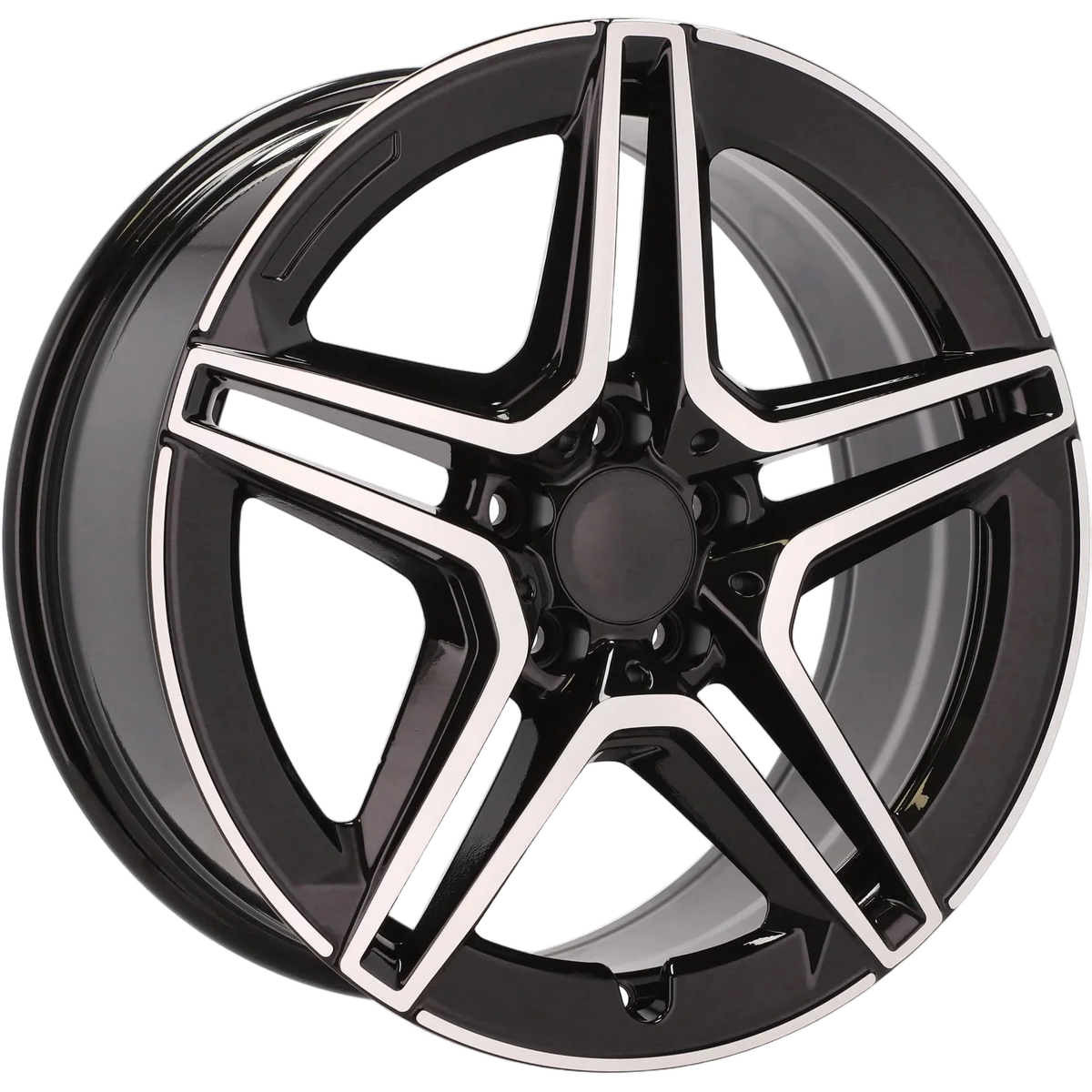 Alu kola pro Mercedes FBX142 8.5x19 5x112 ET40 66.6 Black Polished | Wheelsup.cz