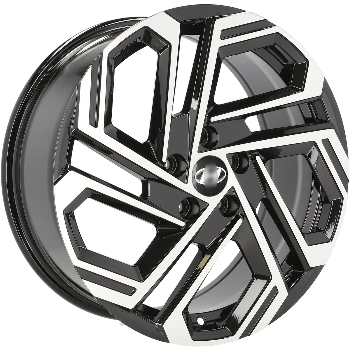 Alu kola pro Hyundai FBX345 7.5x18 5x114.3 ET51 67.1 Black Polished | Wheelsup.cz