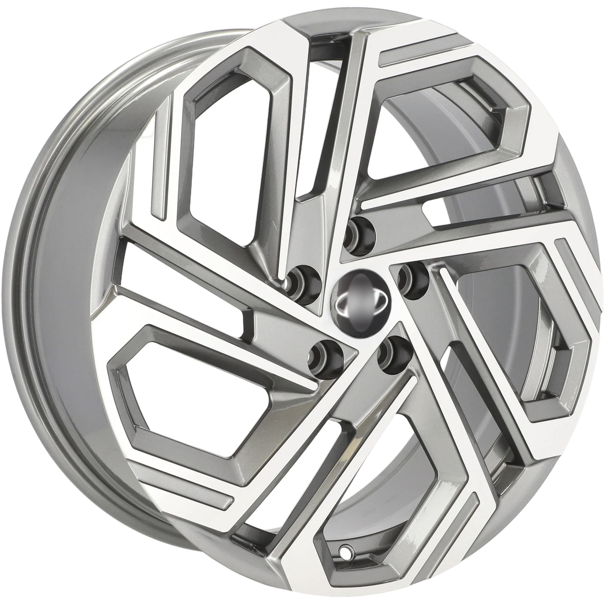 Alu kola pro Hyundai FBX345 7.5x19 5x114.3 ET51 67.1 Grey Polished | Wheelsup.cz