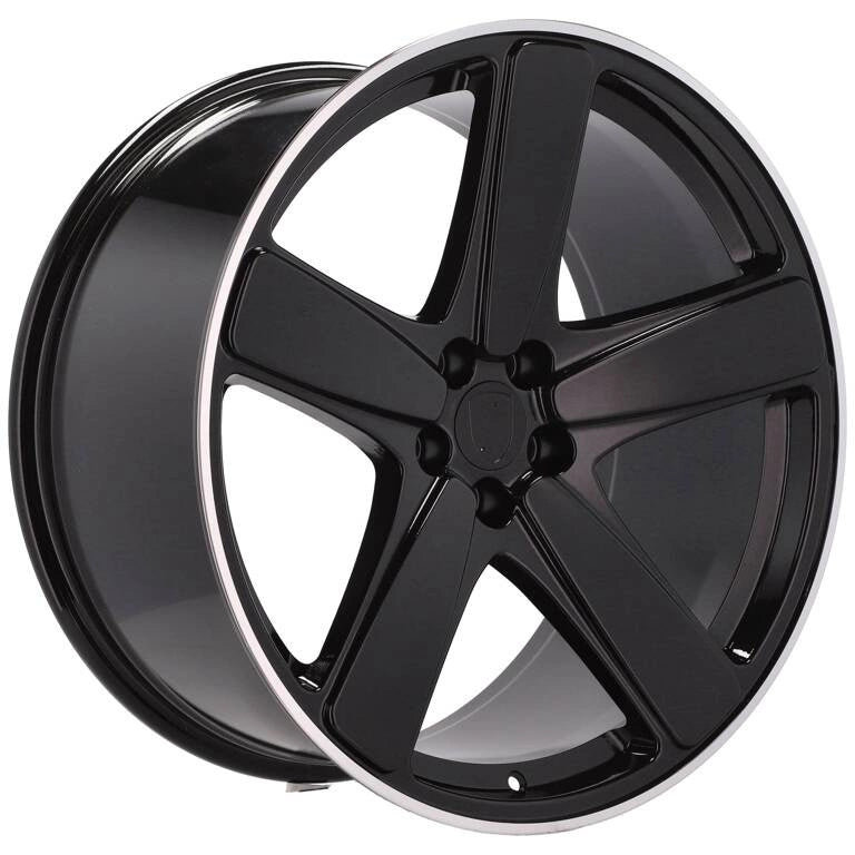 Alu kola pro Porsche FE023 10x20 5x112 ET19 66.6 Black & Polished Lip | Wheelsup.cz
