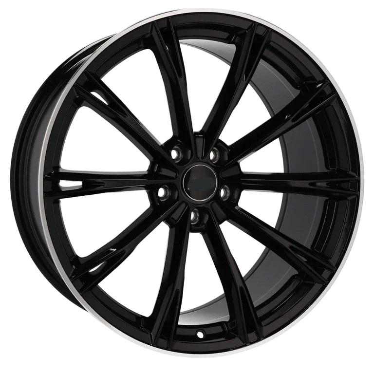 Alu kola pro Audi H5060 8.5x19 5x112 ET40 66.6 Black & Polished Lip | Wheelsup.cz