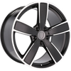 Alu disky pre Porsche H5082 11x22 5x130 ET58 71.6 Čierna