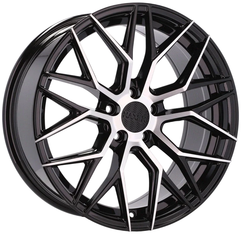 Alu kola HAXER HX035 8.5x19 5x114.3 ET40 73.1 Black Polished Half Matt | Wheelsup.cz