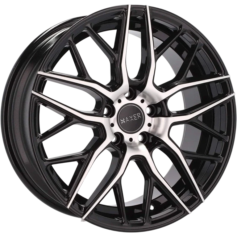 Alu kola HAXER HX038 8x18 5x112 ET45 66.6 Black Polished | Wheelsup.cz