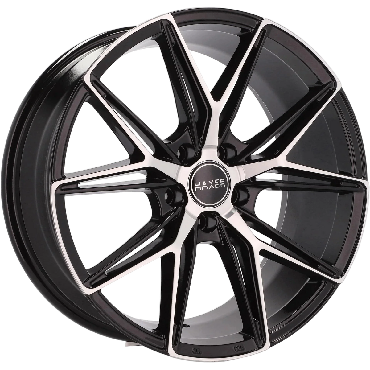 Alu kola HAXER HX043 8x18 5x120 ET40 72.6 Black Polished | Wheelsup.cz