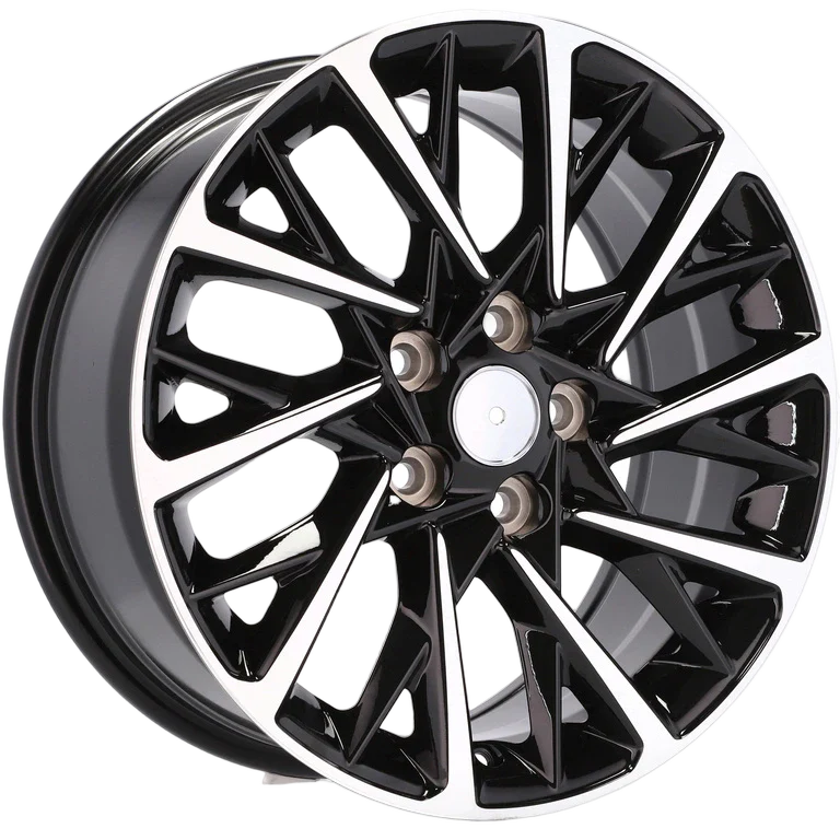 Alu kola pro Hyundai I0241 7.5x17 5x114.3 ET45 67.1 Black Polished | Wheelsup.cz