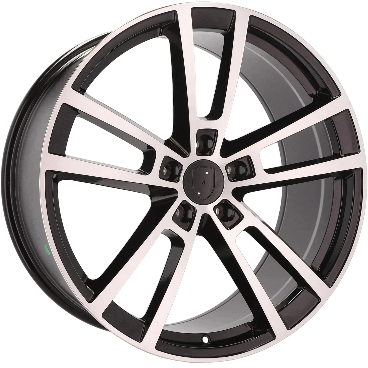 Alu kola pro Porsche I3081F 11.5x22 5x130 ET61 71.6 Black Polished | Wheelsup.cz