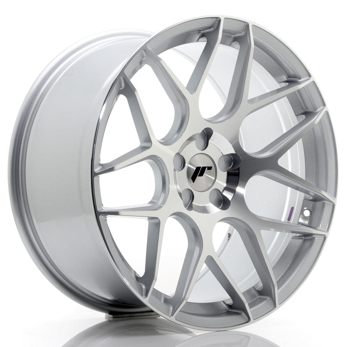 JR Wheels JR18 17x8 ET25 4x100/108 Silver Mach - Wheelsup