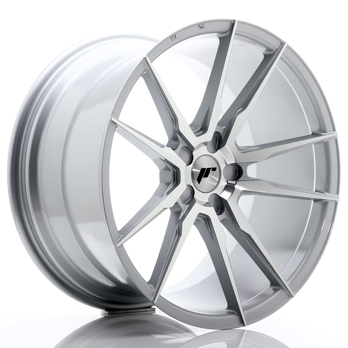 JR Wheels JR21 20x10 ET20-40 5H BLANK Silver Machined Face - Wheelsup