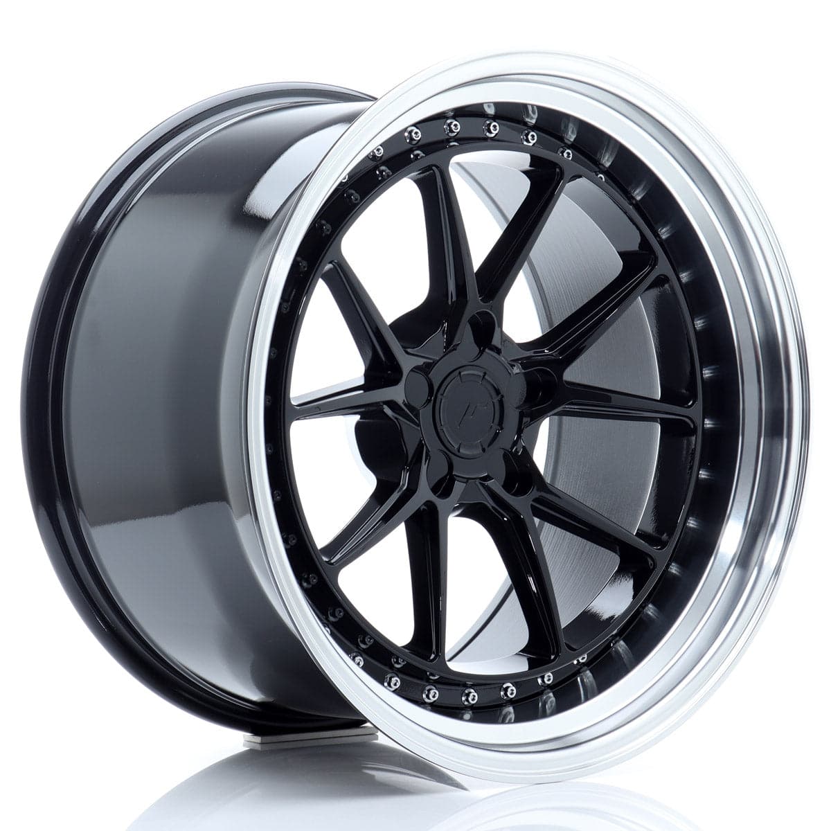 JR Wheels JR39 18x8,5 ET15-35 5H BLANK Glossy Black w/Machined Lip - Wheelsup.sk