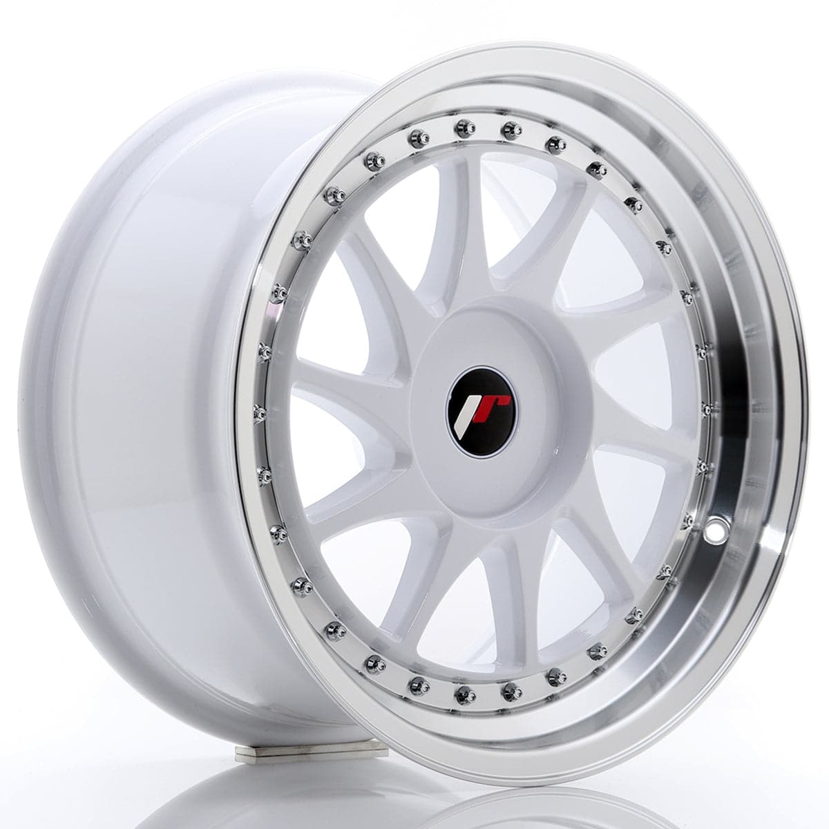 JR Wheels JR26 18x8,5 ET20-40 BLANK White w/Machined Lip - Wheelsup