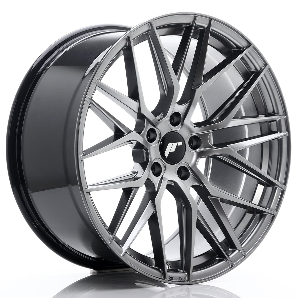 JR Wheels JR28 17x7 ET40 5x112 Hyper Black - Wheelsup
