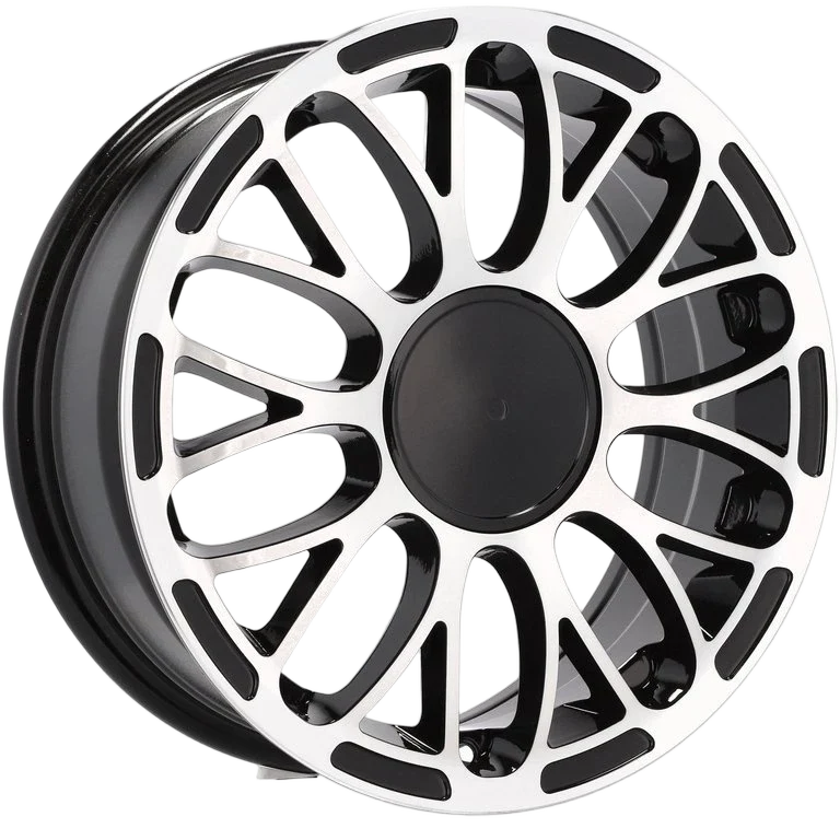 Alu kola pro Fiat LU392 6x15 4x98 ET35 58.1 Black Polished | Wheelsup.cz