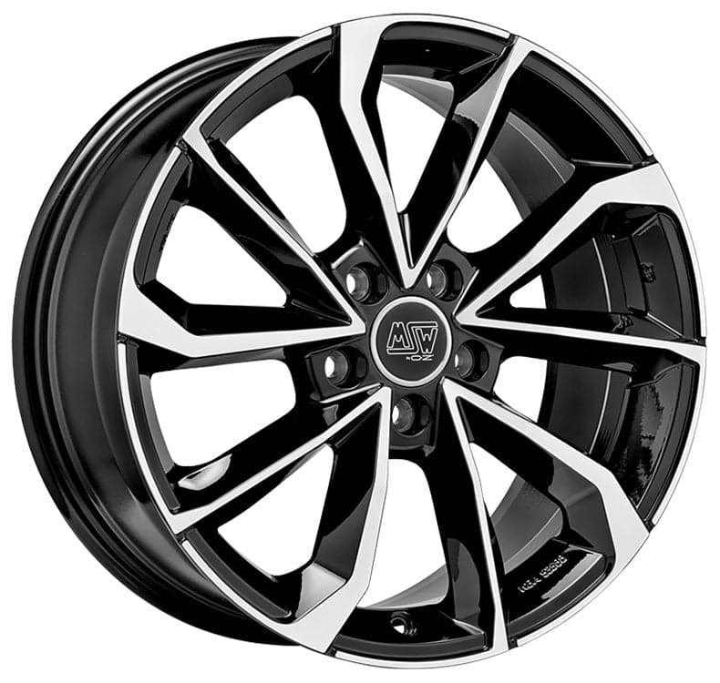 MSW 42 7,5x17 5x108 ET38 73,1 Gloss Black Full Polished - Wheelsup.sk