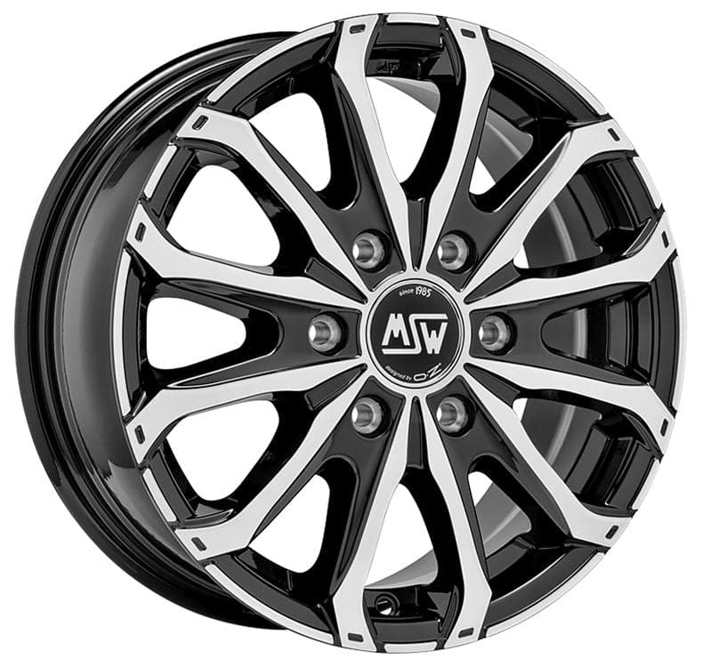 MSW 48 VAN 7x17 5x108 ET46 65,06 Gloss Black Full Polished - Wheelsup.sk