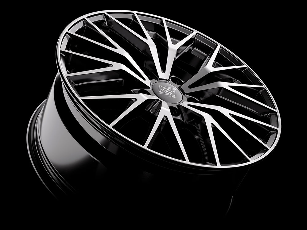 Alu kola MSW 44 9x20 5x130 ET50 Gloss Black Full Polished | Wheelsup.cz