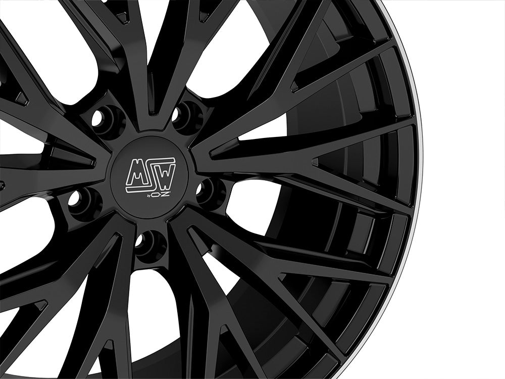 Alu kola MSW 44 9x20 5x130 ET50 Gloss Black+Diamond Lip | Wheelsup.cz