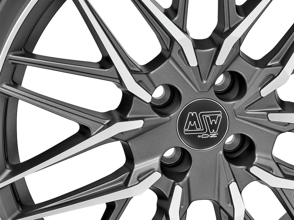 Alu kola MSW 50 11.5x22 5x130 ET52 Matt Gun Metal Full Polished (Mgmfp)-Alu kola-WheelsUp
