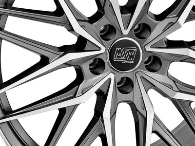 Alu kola MSW 50 11.5x22 5x112 ET42 Matt Gun Metal Full Polished (Mgmfp)-Alu kola-WheelsUp
