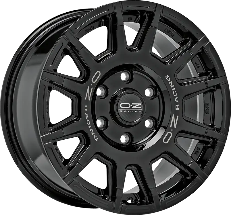Alu kola OZ RALLY LEGEND 8x17 5x127 ET20 Gloss Black + Dark Lettering