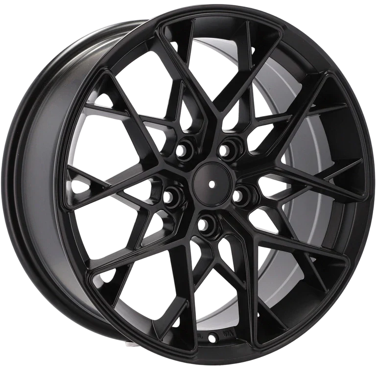 Alu kola Racing Line Q1131 8x18 5x112 ET40 66.6 Black Half Matt | Wheelsup.cz