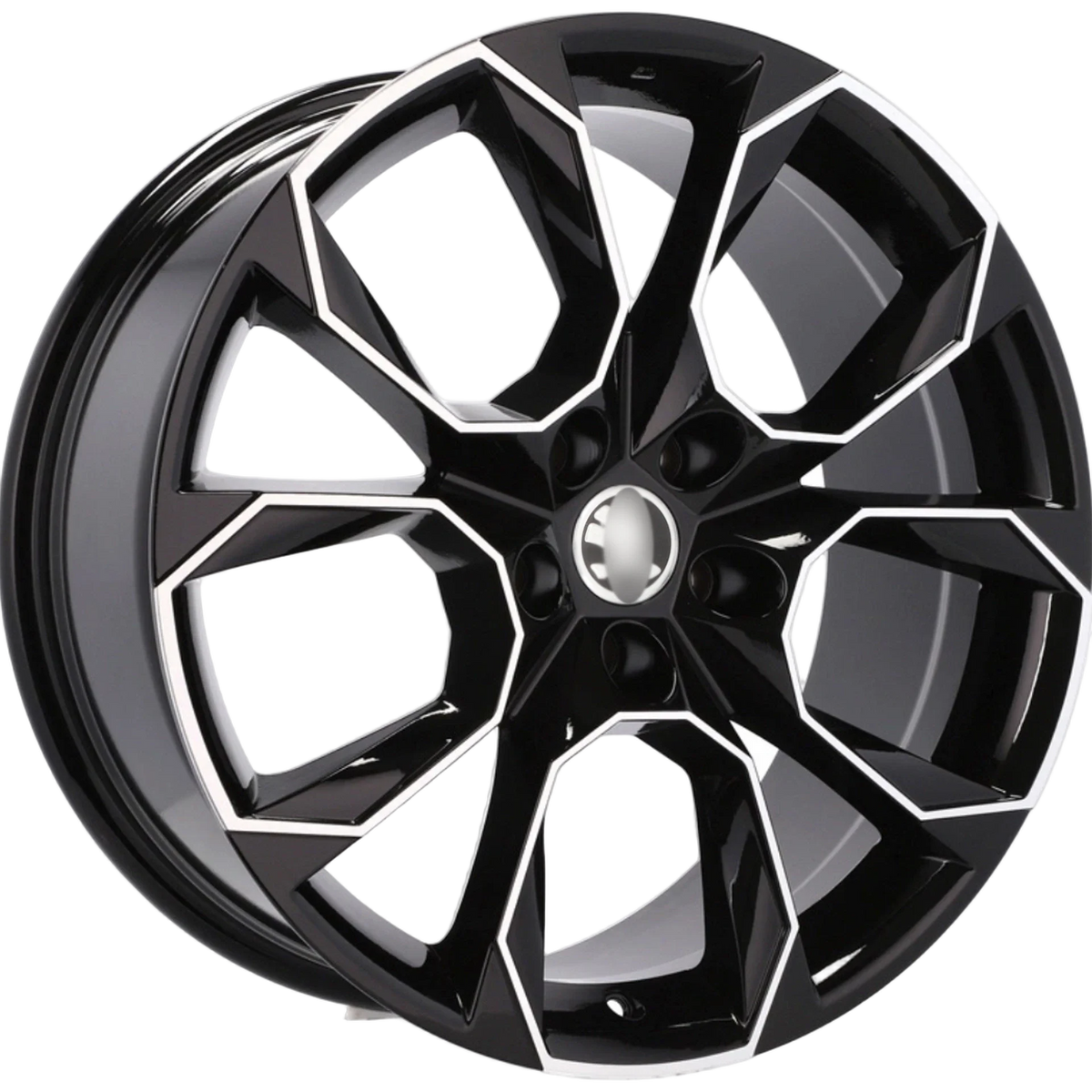 Alu kola pro Škoda SK516 8x18 5x112 ET45 57.1 Black Polished | Wheelsup.cz