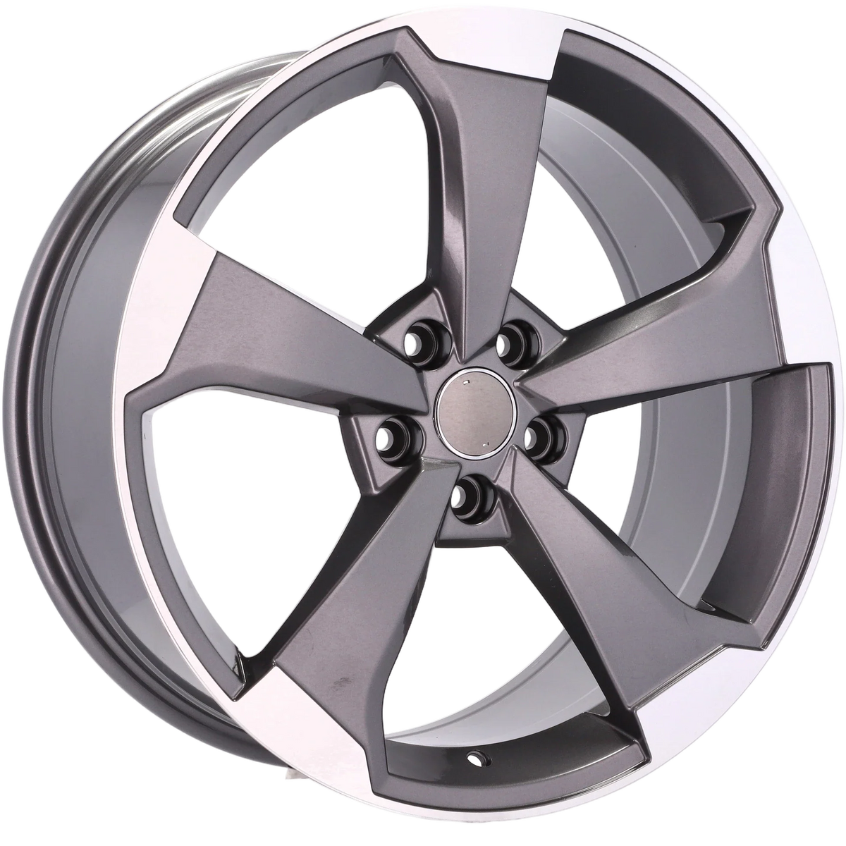 Alu kola pro Audi XE351 8x18 5x112 ET45 66.6 Grey Polished Half Matt | Wheelsup.cz