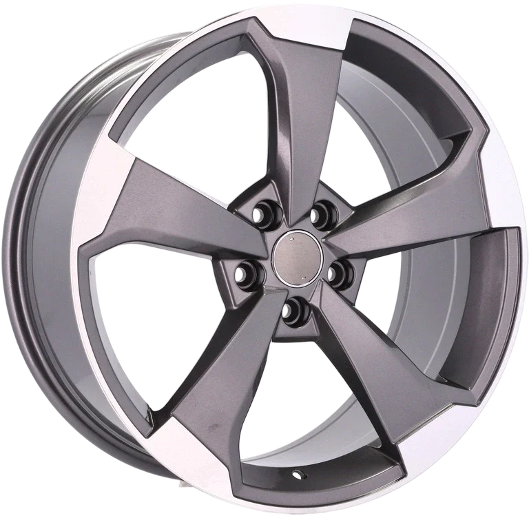 Alu kola pro Audi XE351 7.5x17 5x112 ET45 66.6 Grey Polished | Wheelsup.cz