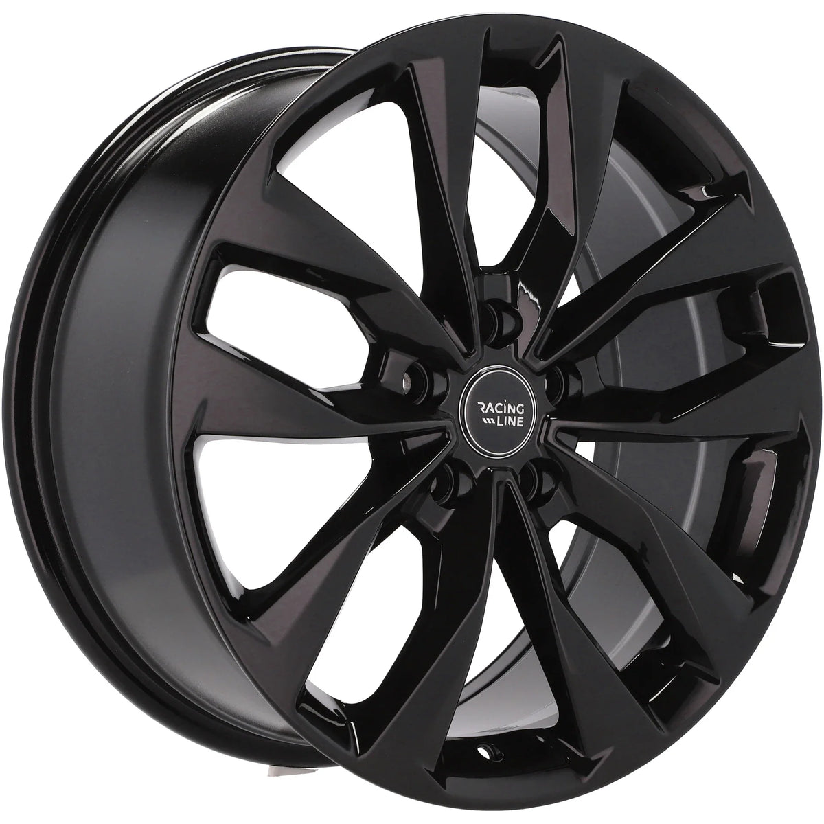 Alu kola Racing Line Y1144 7x17 5x112 ET50 66.6 Black | Wheelsup.cz